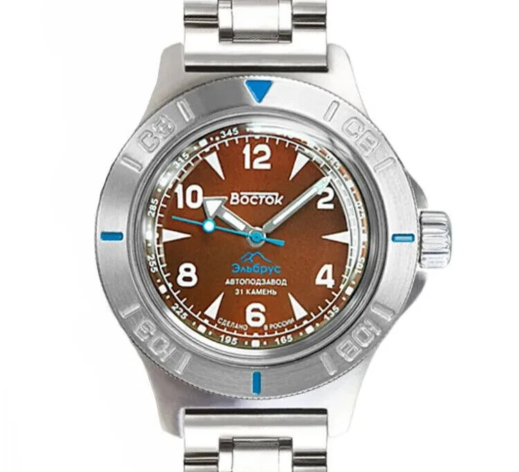Vostok Amphibia 74095B Automatic Watch Elbrus Mountain Special