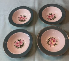 Lot of 4 Homer Laughlin Century Service Empire Green Fruit Desert Bowls 5 7/8"