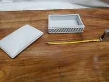 #L) Fine Porcelain Covered Dish Made in Romania