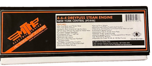 HO MTH New York Central 4-6-4 Dreyfuss Steam Engine. Mint condition! - Picture 3 of 9
