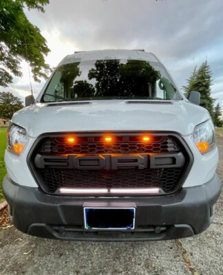 2021 NEW Custom Grill Raptor Style Lighted W/letters will fit Transit