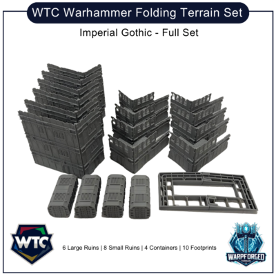 WTC 10E Warhammer Folding Terrain Set - Imperial Gothic | eBay