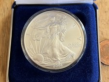 1 oz Silver Coin American Eagle Walking Liberty  Fine Silver 999 / 2003