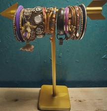 Boho Bracelet Lot 17 Stackable Bangles Cuff Beaded Festival Mixed Jewelry