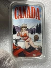 STL Mint Global Gals Sexy Canada 1 Troy Oz .999 Silver Art Bar 300 Mintage W/COA