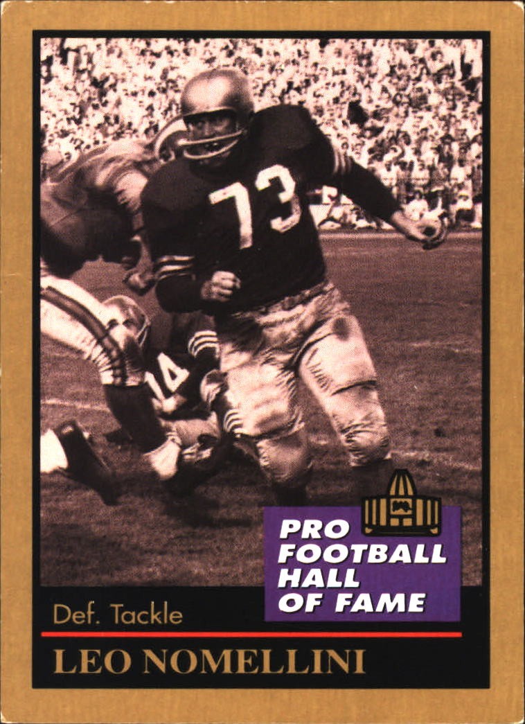 1991 Enor Pro Football HOF Leo Nomellini #109 San Francisco 49ers