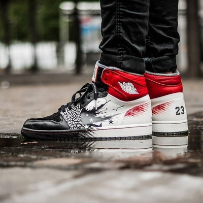  Dave White x Air Jordan 1 Retro BRed CHICAGO Nike 464803 US 10.5M/12W BOX