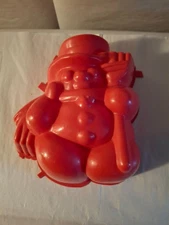 Large Jello Jiggler Christmas Holiday Snowman Plastic Mold Cutter
