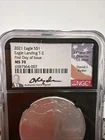 2021 $1 1 oz Silver Eagle Type 2 NGC MS70 FDOI David Ryder Signature 040230