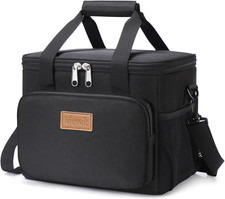 Lunch Bag 9L 12 Can Insulated Lunch Box Soft Cooler Cooling Tote for Adult Men W