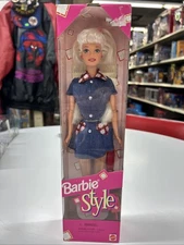 1997 Mattel Style Barbie #18219 Jean Dress New in box