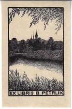 FRANTISEK KOBLIHA: Exlibris f�r B. Petrlik, 1916