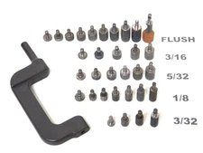 Custom Aircraft Riveting Kit .401 Shank C Set With Squeezer Dies ........(5-5-2)
