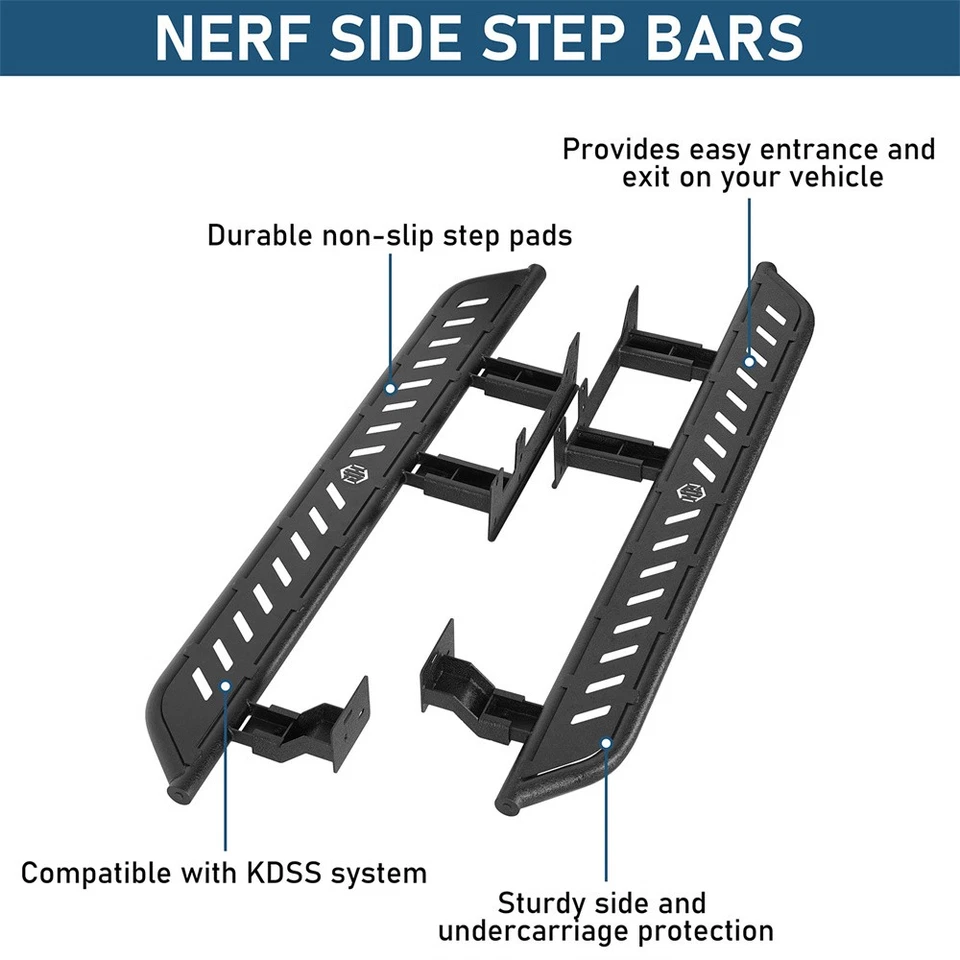 Hooke Road Running Board Step Nerf Bars w/HR Pattern For 2010-2023 Lexus GX460 - Imagem 4 de 4