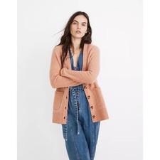 Madewell Donegal Maysfield 100 Merino Wool Cardigan Sweater Size Extra Small