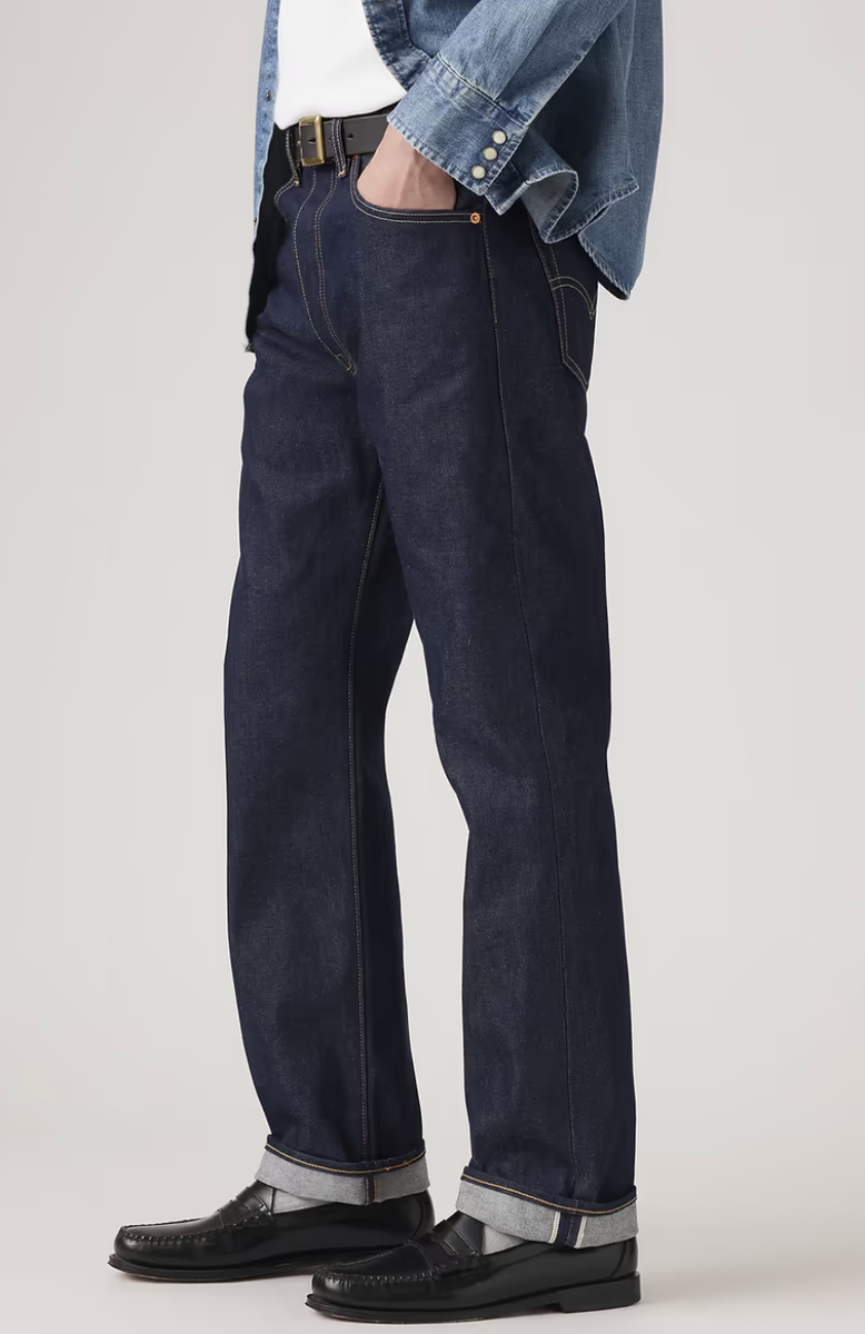 New Levi's Premium Men's 30x32 501 Original Selvedge Jeans Hudson