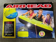 Airhead 75 Inch 3 Person Comfort Shell Towable Tube for Boating