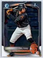 2025 Bowman Chrome Onil Perez 1st Bowman Rookie San Francisco Giants RC #BCP-134