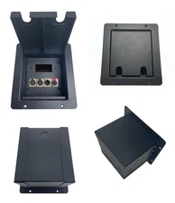 PROCRAFT FPML-1DEC4X-BK Recessed Stage Pocket / Floor Box 1 decora hole + 4 "D"