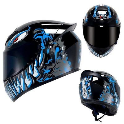 Motorcycle Helmet Full Face with Black Visor Motocross Racing DOT ECE Approved