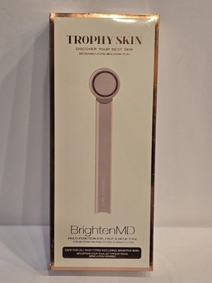 Trophy Skin BrightenMD Multi-Function Eye, Face & Neck Tool PINK NEW