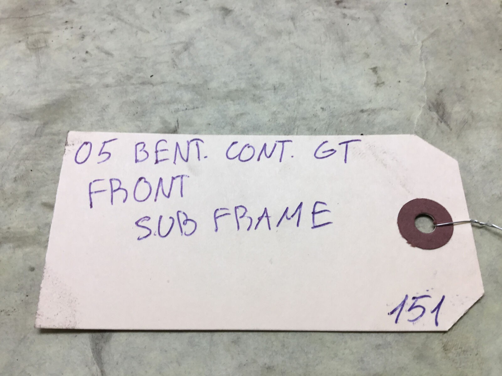 Bentley Continental GT Front Subframe Cross Member Support Brace Bracket 03-10:O