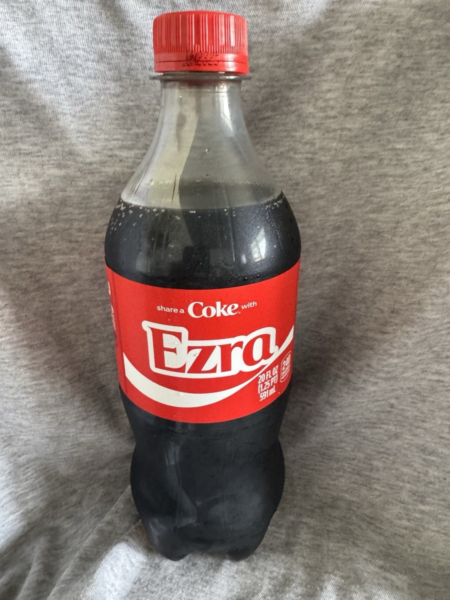 Share A Coke with Ezra 2025 Personalized Gift Coca Cola Bottle