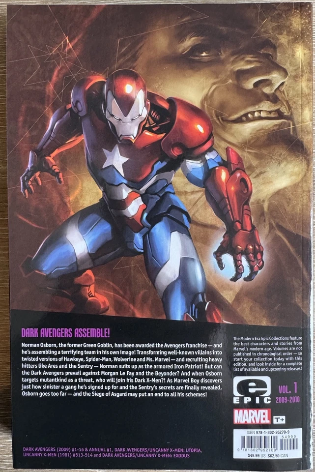 Dark Avengers Modern Era Epic Collection Vol.1 Osborn’s Reign Bendis OOP - Image 2 of 4