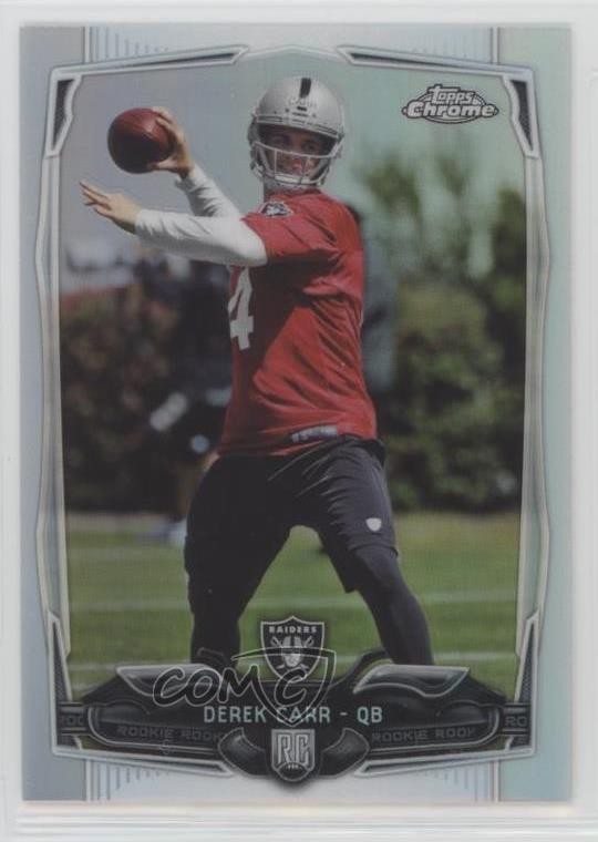 2014 Topps Chrome Refractor Derek Carr #115 2r7