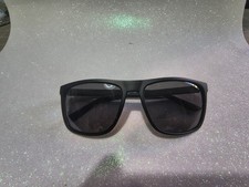 Emporio Armani Occhiali da sole montatura nera quadrata lenti grigie