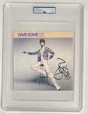 David Bowie Signed “Fame” 7” Record Sleeve – PSA Mint 9