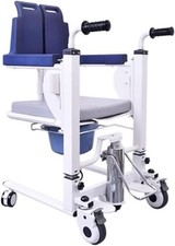 Hydraulic Patient Lift Transfer Chair 330lbs Foldable Nursing Wheelchair 180 