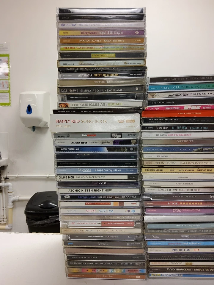 212x 90s/00s Pop CD JobLot - Beyonce Prince Rihanna Adele Coldplay Winehouse 14 - Image 2 of 4