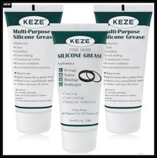 Silicone Grease Food Grade Waterproof Lubricant 1 oz 3-Pack for Faucets O Rings