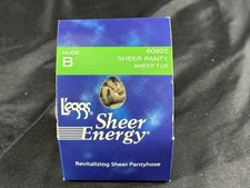 ✅New ✅Leggs Sheer Energy Pantyhose ✅Sheer Panty & Toe ✅B ✅ Nude ✅Revitalizing