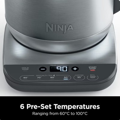Ninja Perfect Temperature Wasserkocher - Edelstahl Silber KT201UK