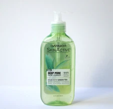 Garnier SkinActive Deep Pore Facial Cleanser With Green Tea 6.7 oz Pump Bottle