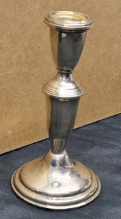 Kerzenständer Sterling Silber 925er weighted 266 6 Gramm Vintage