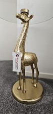 Gold Solid Metal Giraffe Side Table