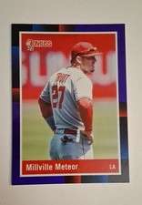 2022 Panini Donruss 1988 Variation Mike Trout #265 Holo Purple Millville Meteor