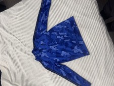 NEW BOYS ADIDAS 2-PIECE TRACK SUIT JACKET PANTS SET CAMO BLUE XL 18/20