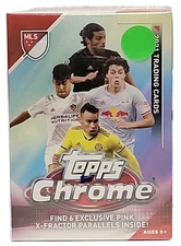 2021 Topps Chrome Soccer MLS Trading Card Factory Sealed Blaster Box New Sealed