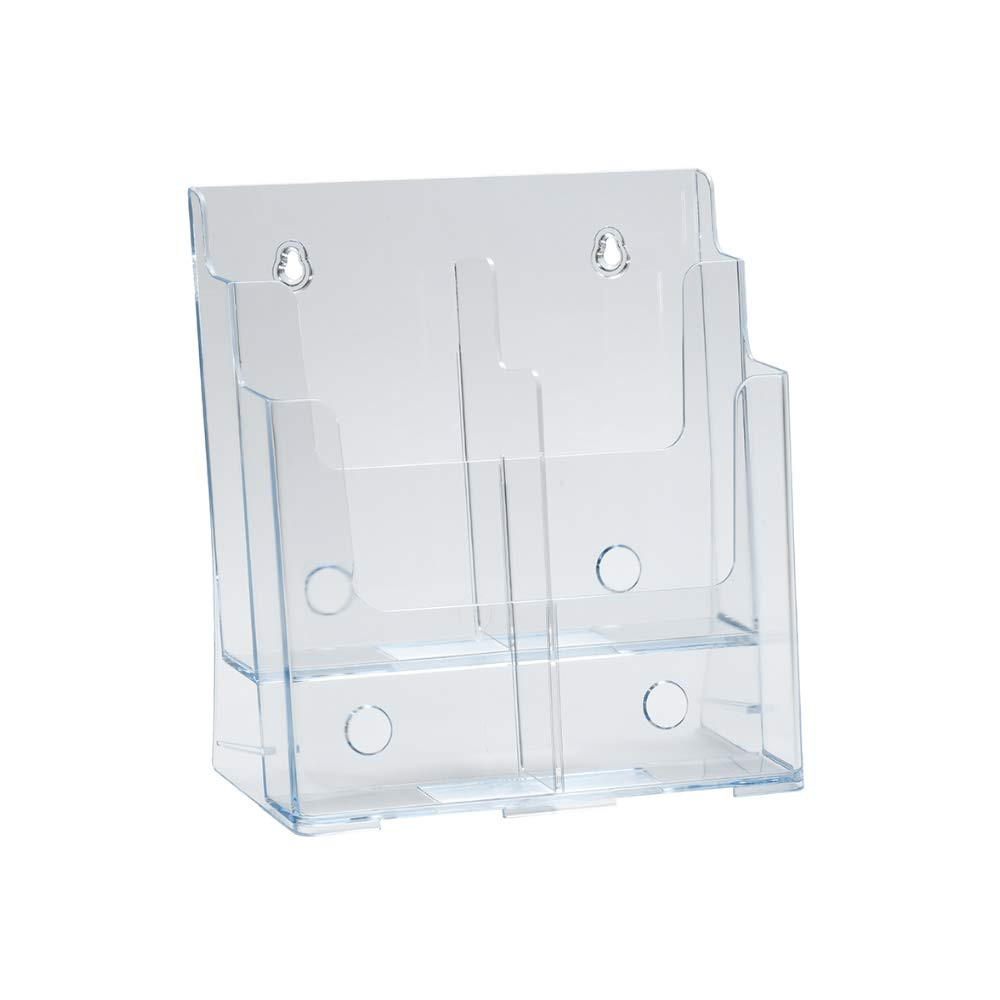 252381 -Tier Four-Pocket Trifold Brochure Holder