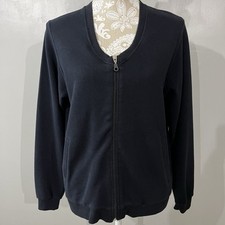 Vintage Bolle Sport Zip Cardigan Sweater / Large / Navy Blue Knit / Korea