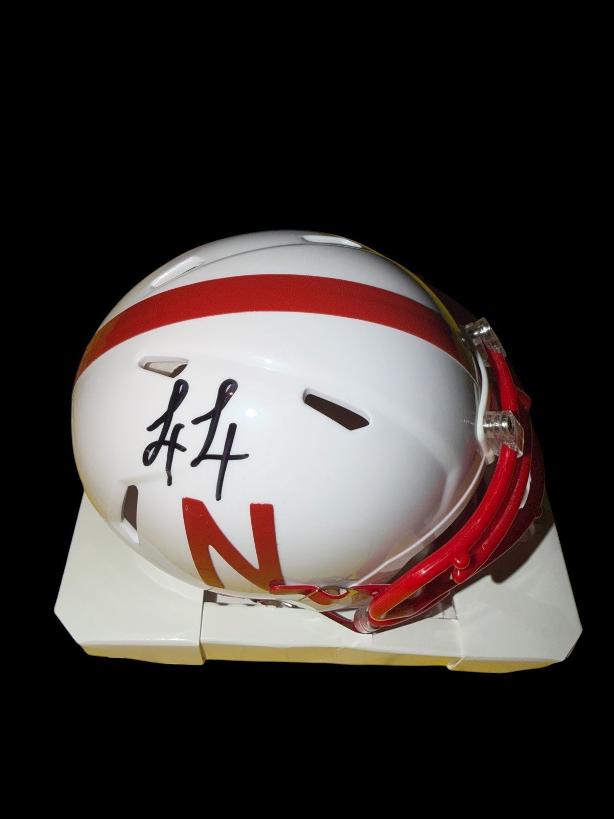 Luke Lindenmeyer Autographed Signed Nebraska Cornhuskers Football Mini Helmet TIGHT END JSA2 