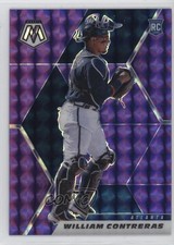 2021 Panini Mosaic Rookie Purple Mosaic Prizm 29/49 William Contreras #201 o7m