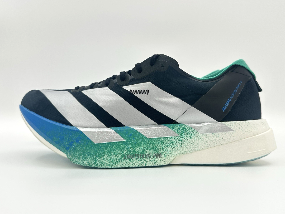 Adidas Adizero Adios Pro 4 Men's Size 10 Running Shoes Black Green