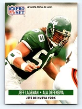 1991 Pro Set Spanish #606 Jeff Lageman Fresh Break EX-EXMINT
