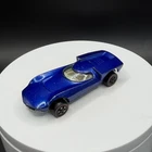 Vintage Hot Wheels Redline Turbofire Blue W/ White Interior -Excellent Condition
