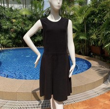 Ann Taylor Black Sleeveless Sweater Dress Size Medium Fall Winter Office Chic